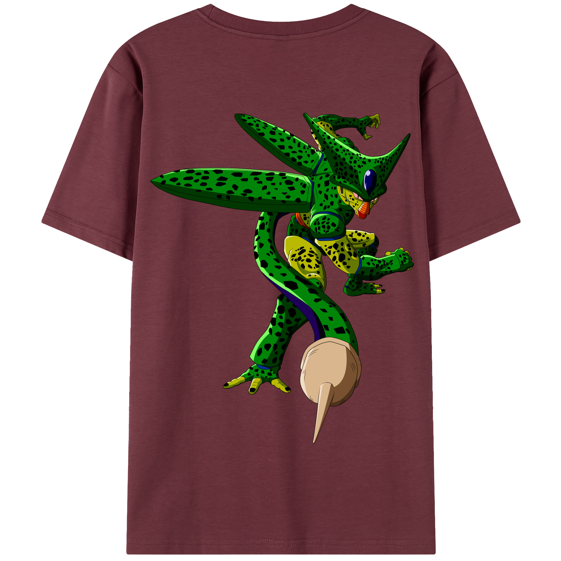 （画像用） ドラゴンボール セル DRAGON BALL Cell 綿100％半袖Tシャツ（背面プリント）